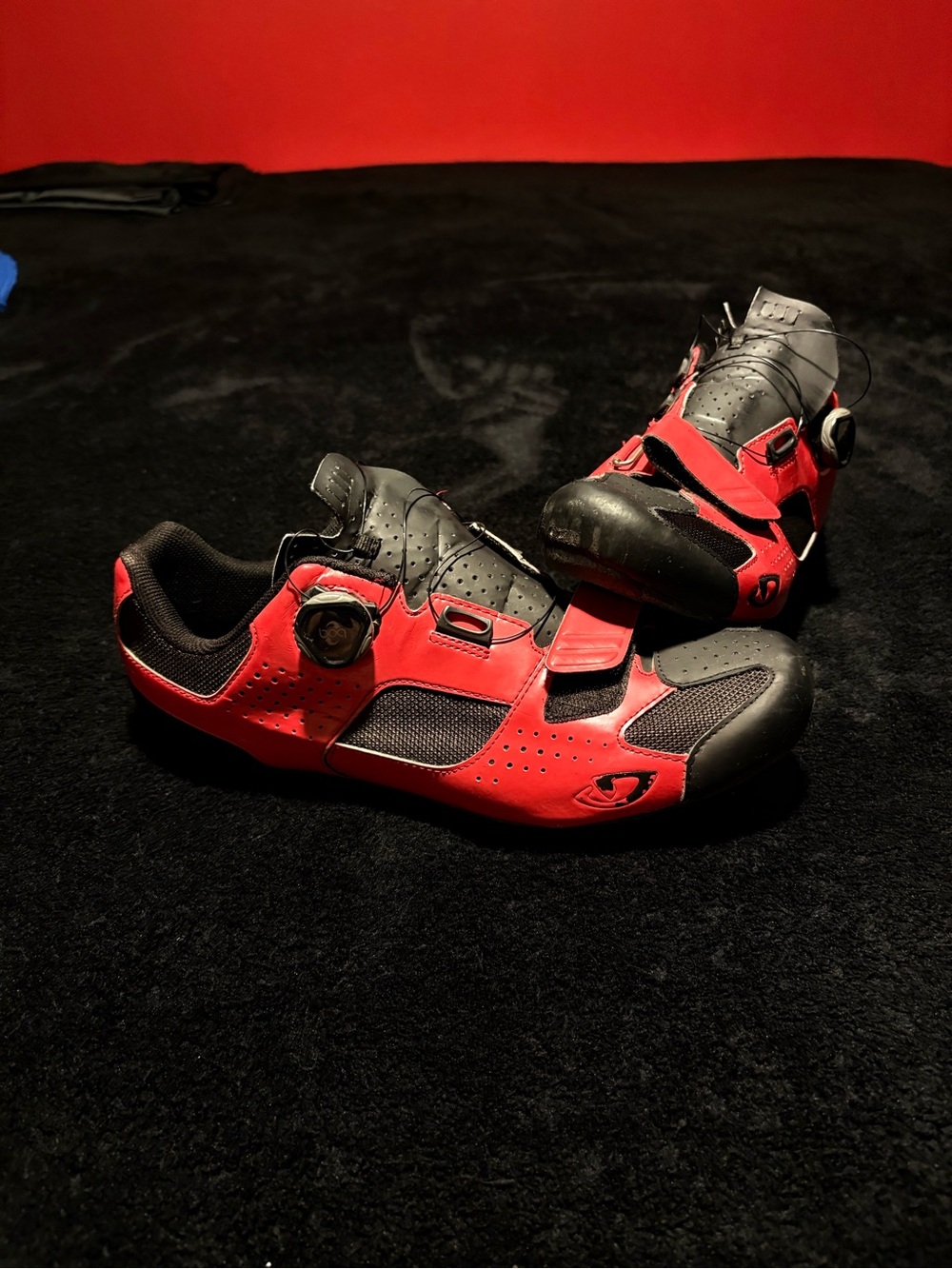 GIRO Trans Boa Carbon Road Shoe Red - EU 45.5, US 11.5